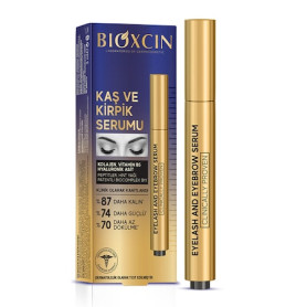 Ser hidratant pentru sprancene si gene cu colagen si acid hialuronic, 3 ml - BIOXCIN