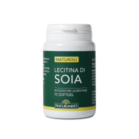 Lecitina din Soia, 1080 mg, 70 capsule - Naturando