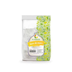 Sare De Mare Grunjoasa Neiodata, 500 g - ALL FOR NATURE