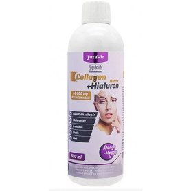 Colagen Hyaluron Matrix cu gust de Afine si Visine, pentru sustinerea pielii, parului si unghiilor, 10.000 mg, 500 ml - JutaVit