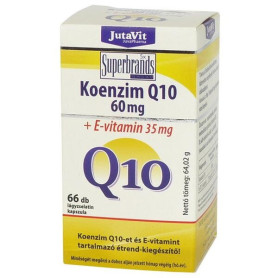 Coenzima Q10 60 mg + Vitamina E 35 mg, cu efect antioxidant, 66 capsule moi - JUTAVIT