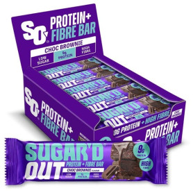 Baton proteic din ovaz cu fibre si aroma de cookies & cream, 62 g - Sugar'd Out