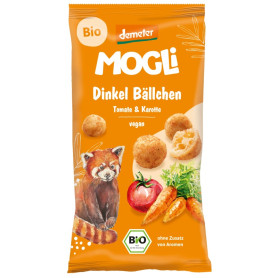 Bilute crocante din grau spelta cu rosii si morcovi, eco-bio, 40 g - Mogli