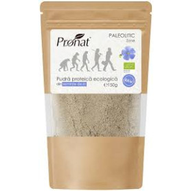 Pudra proteica din seminte de in auriu, eco-bio, 150 g - Pronat