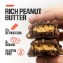 Raw Core 02 Peanut Butter Fudge, Baton proteic cu aroma de unt de Arahide si Ciocolata, 60 g - GNC