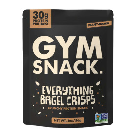 Gym Snack Protein Crisps, Chipsuri proteice cu aroma de Everything Bagel, 30 g Proteina, 56 g - GNC