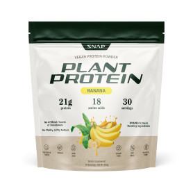 Snap Supplements Plant Protein, Pudra proteica cu aroma de banane, 842 g - GNC