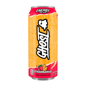 Ghost Energy Drink Strawbango Flavor, Bautura Energizanta cu aroma de Strawbango, 473 ml - GNC
