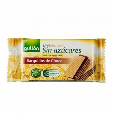 Napolitane cu crema cu aroma de ciocolata 70%, fara zahar 70g - SANOVITA