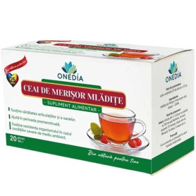 Ceai de merisor mladite, 20 plicuri - Onedia
