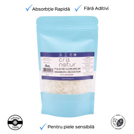 Fulgi de Clorura de magneziu Zechstein cu lavanda, relaxare si regenerare dupa efort, 200 g - Crisnatur