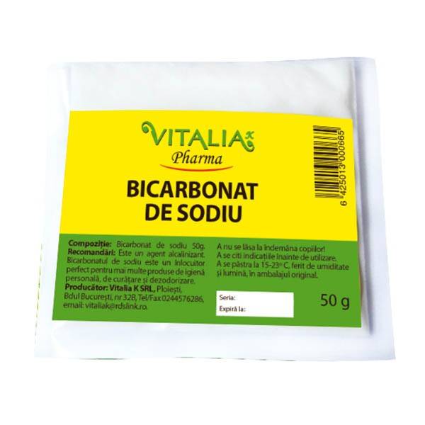 Bicarbonat de sodiu 50g - vitalia