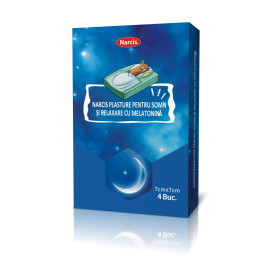 Plasturi pentru somn si relaxare cu melatonina, 4 bucati - Narcis