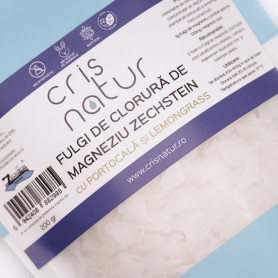 Fulgi de Clorura de Magneziu g Zechstein cu Portocala si Lemongrass, 200 g - CRISNATUR