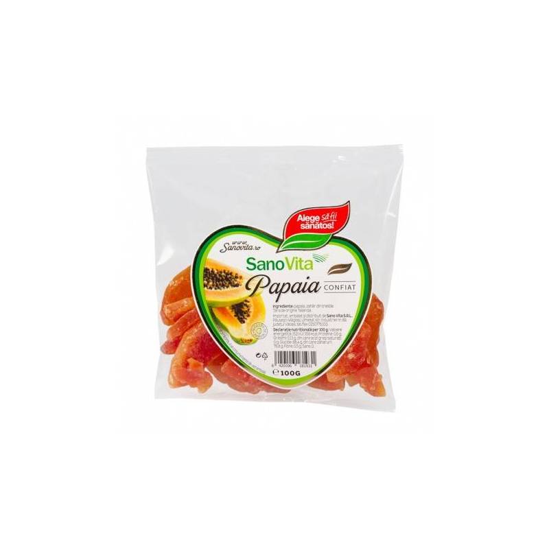 Papaya confiat 100g - SANOVITA