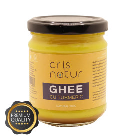 Unt Clarificat - Ghee cu Turmeric, 200 ml - CrisNatur