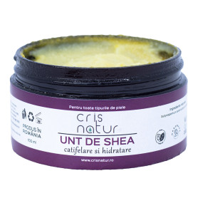 Unt de Shea nerafinat, 100 ml - Crisnatur