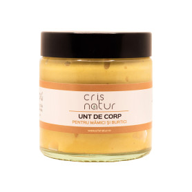 Unt de corp cu Catina si unt Ghee pentru Mamici si Burtici, 120 ml - Crisnatur