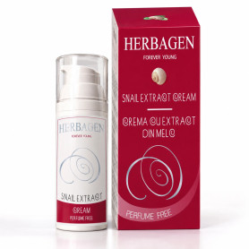 Crema de fata hidratanta cu extract din melc, fara parfum, 50 g - Herbagen