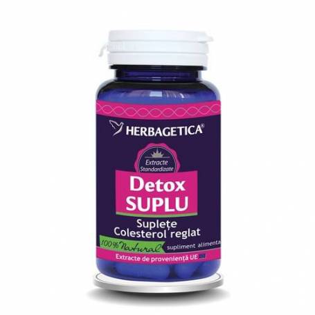 Detox Suplu, 30 capsule, Herbagetica