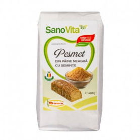 Pesmet din paine neagra cu seminte 400g - SANOVITA