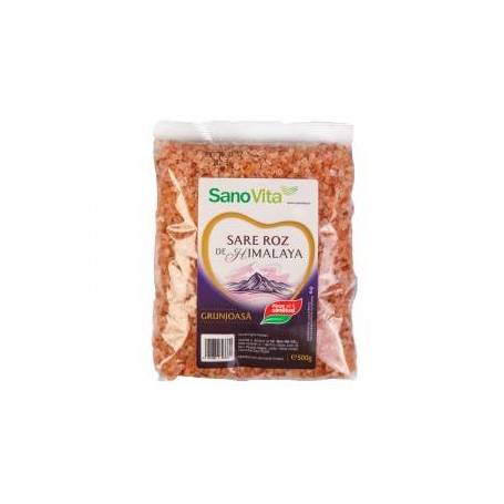 Sare De Himalaya roz grunjoasa 500g SANOVITA