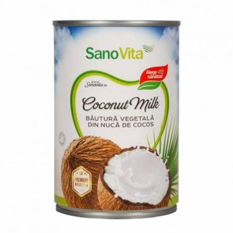 Lapte vegetal din nuca de cocos 400ml - SANOVITA