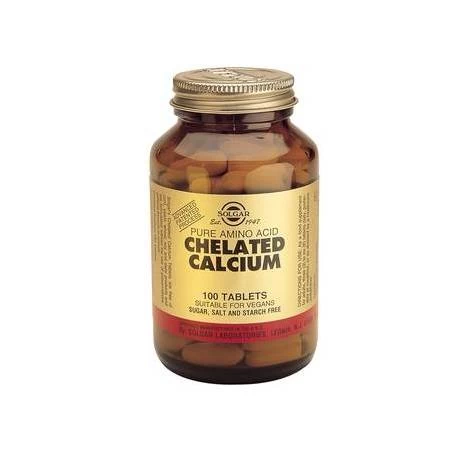 CHELATED CALCIUM - CALCIU CHELAT – 167mg – 100tb - SOLGAR