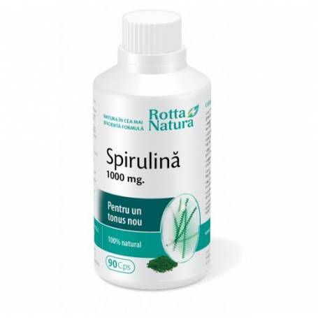 Spirulina 1000mg 90cp - Rotta Natura