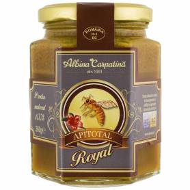 Miere cu polen, propolis si laptisor de matca 360g - Apicola Pastoral  Georgescu