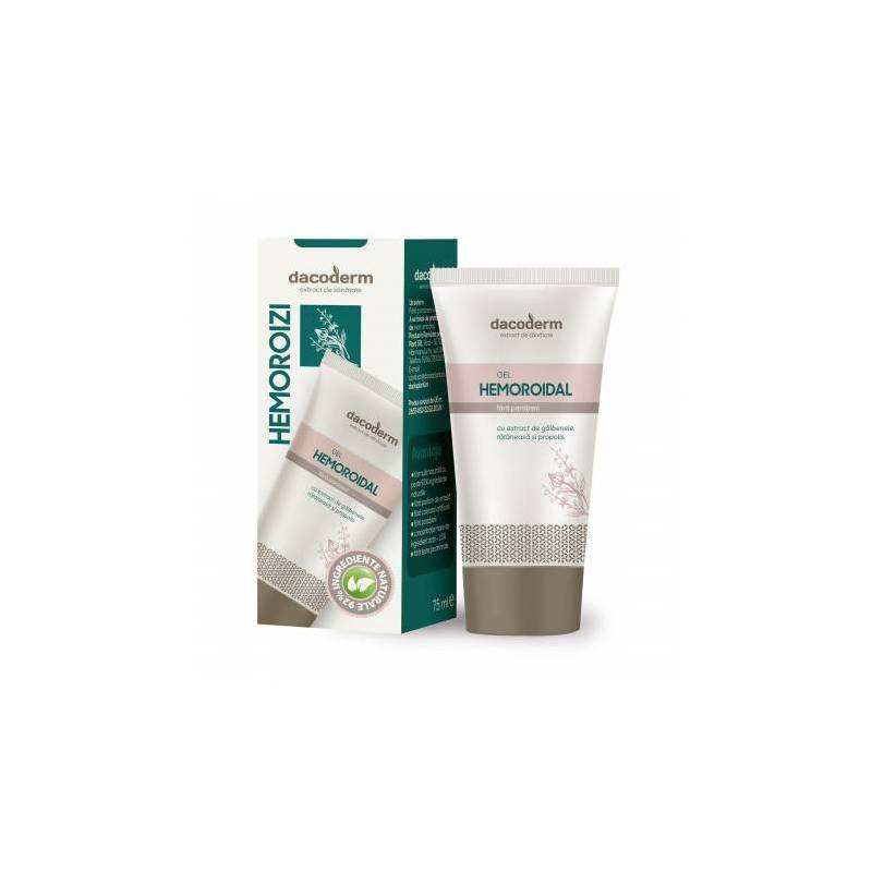 Gel hemoroidal 75ml - Dacoderm - Dacia Plant