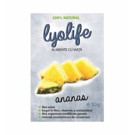 Lyolife - Ananas liofilizat 30g