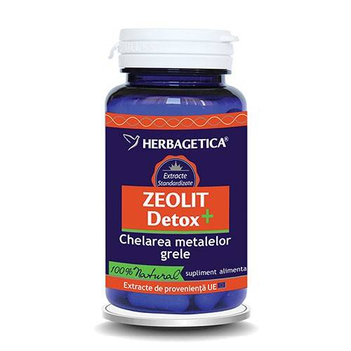 Zeolit Detox+ - Herbagetica 30 Capsule