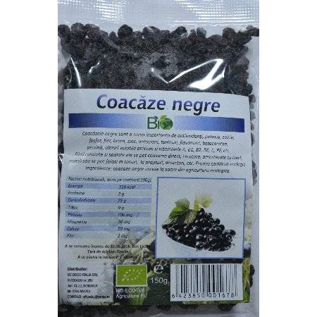 Coacaze negre uscate eco 150g - deco italia
