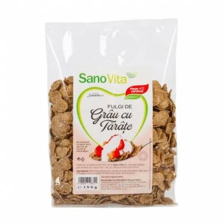 Fulgi de grau cu tarate 150g - SANOVITA