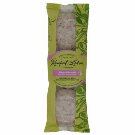 Pachet 3 sapunuri naturale flori de lavanda 3x150g - Rampal Latour