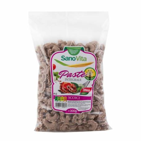 Paste integrale din grau scoici 300g - SANOVITA