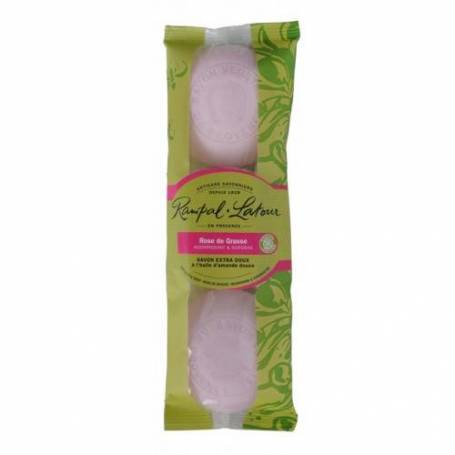 Pachet 3 sapunuri naturale trandafir de Grasse 3x150g - Rampal Latour