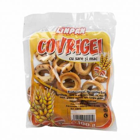 Covrigei cu sare si mac 100g - Sanovita