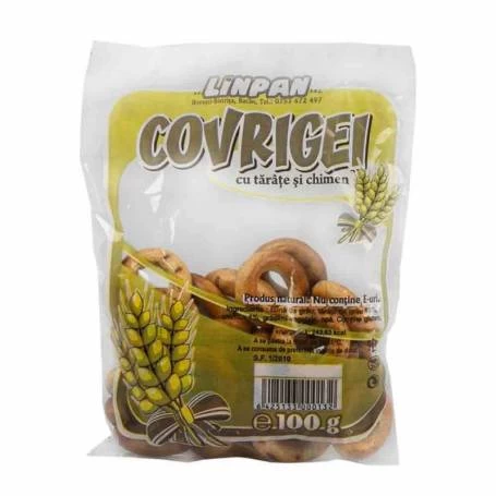 Covrigei cu tarate si chimen 100g - Sanovita