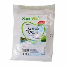 Sarea de mare fina neiodata 500g - Sanovita