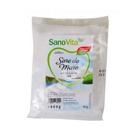 Sarea de mare fina neiodata 500g - Sanovita