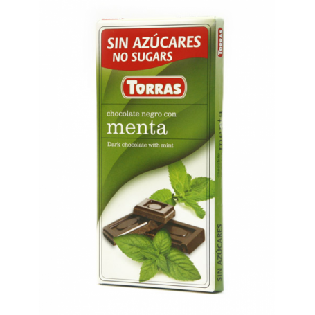 Ciocolata neagra cu menta 75g - TORRAS