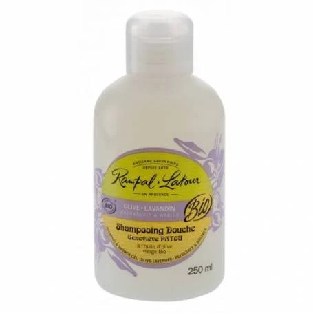 Gel de dus si sampon cu masline si lavanda bio 250ml - Rampal Latour