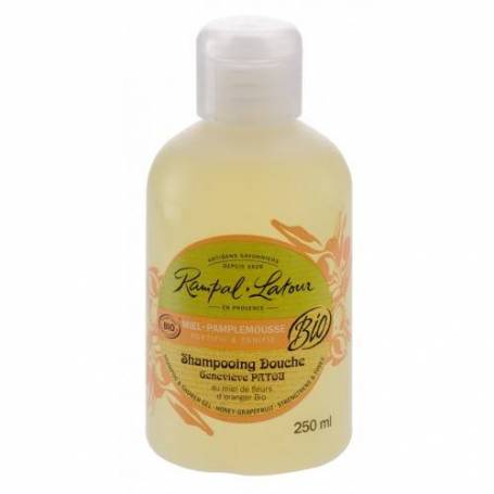 Gel de dus si sampon cu miere si grapefruit bio 250ml - Rampal Latour