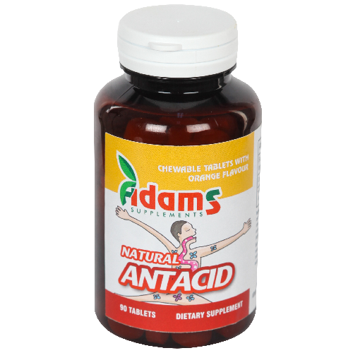 Natural Antacid 90tb masticabile, ADAMS