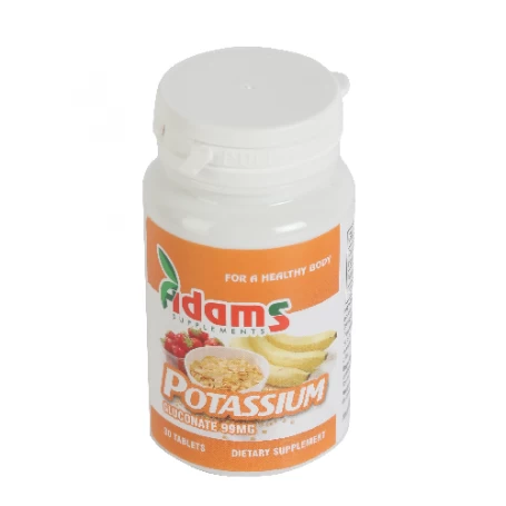 Potasiu Gluconat 99mg 30tab, ADAMS