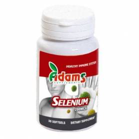 Seleniu organic 200mcg 30cps, ADAMS