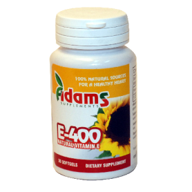 Vitamina E Naturala 400ui 30cps, Adams