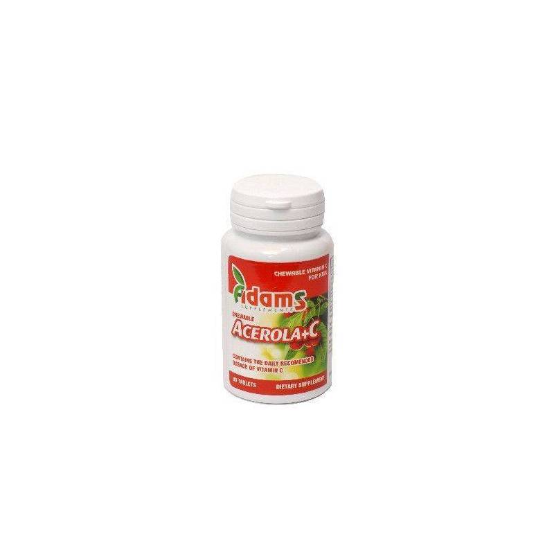 Acerola + Vitamina C - 30tb masticabile - ADAMS